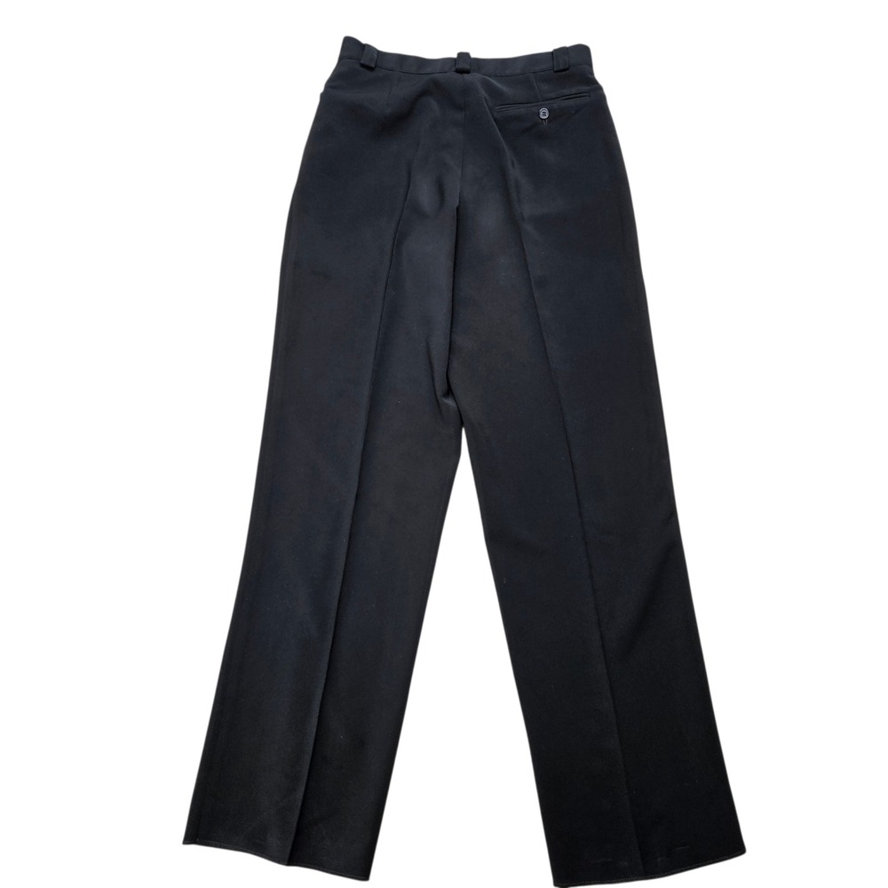 Carmel Zhao USA VTG Black High Waisted Straight Leg Tailored Dress Pants Size 32 - Picture 3 of 14